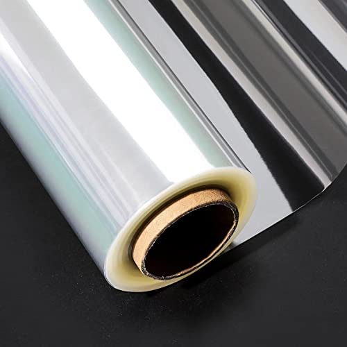88CM x 30M Cellophane Wrap Clear Wrapping Paper Roll 3 Mil Thickened Florist Cellophane Roll Packing Wrap for Gifts Hamper Basket DIY Craft (88CM Fold into 44CM)