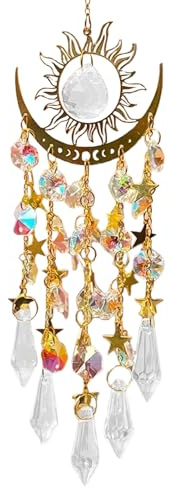 Decorazione con ciondolo in, ornamento di che cattura la luce del sole, campanello a traslucido per tutte le stagioni, per appartamenti, cortile, esterni, soggiorno