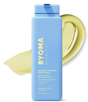 BYOMA Blemish Clearing Body Wash (300ml) Soothes, Hydrates and Reduces Post-Blemish Marks, Gently Exfoliates with Salicylic Acid for Smooth, Healthier Skin