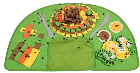 Lnhgh Schnüffelmatte – Anti-Stress-Futterspender für Hunde, interaktives Spielzeug und Denkspiele für Welpen und erwachsene Hunde, Futter