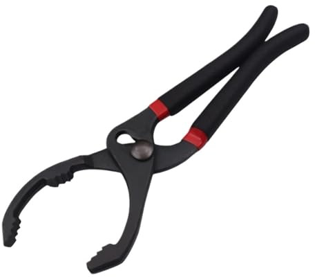 LAJHDCG 10/12 Inch Car Adjustable Oil Filter Wrench Oil Filter Pliers Clamp Type Element Wrench Adjustable Hand Tools(12 inch)