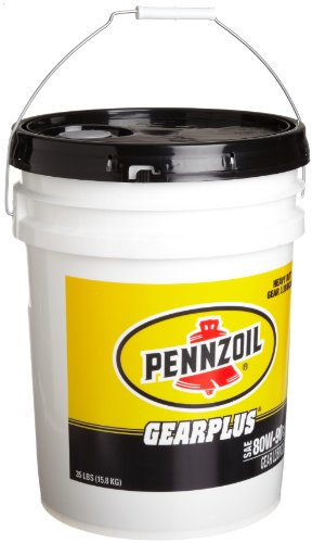 Pennzoil 4804 Gearplus 80W-90 GL-4 Long-Life Getriebeöl – 15,9 kg Eimer überflüssig