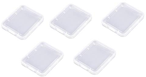HAYATEC Estuche compacto transparente para tarjetas de memoria CF SDHC (5 unidades)