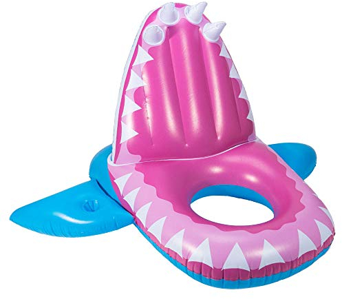 SwimWays 6044161-SW Eaten Alive Inflatable Shark Pool Float for Ages 5 and Up