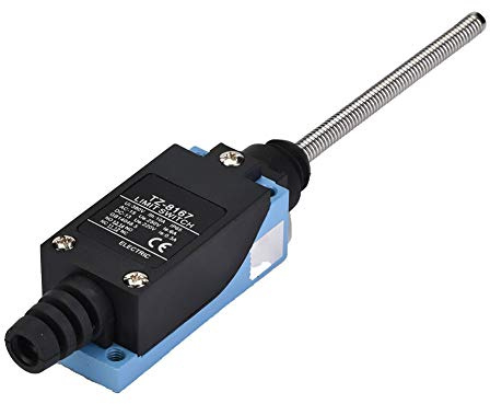 Limit Switch Micro, Momentary Self Reset Coil Spring Rod Actuator 1NO 1NC 6A Electrical Control Switch for Industrial Equipment Zinc Alloy Plastic 1 Pack