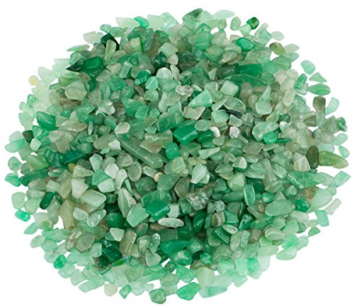 Nupuyai 460 Gramm Edelsteine Trommelsteine Klein Heilsteine Dekosteine Halbedelsteine für Dekoration ca. 3-11mm (Grün Aventurin)