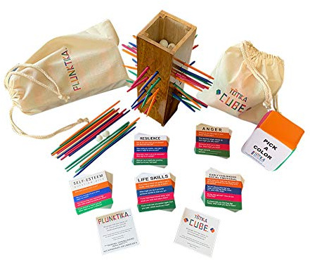 YEHUA! Totika Cube & Plunktika Game – Five Card Set