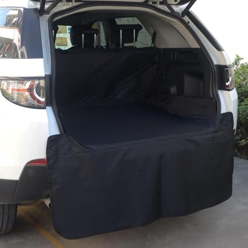 Universal Trunk Cover with Bumper Guard 77-inch Rear Floor Protector All Weather Cargo Liner Waterproof Back Seat Foldable Mat Boot Fit Most Vehicles Car Truck Van SUV