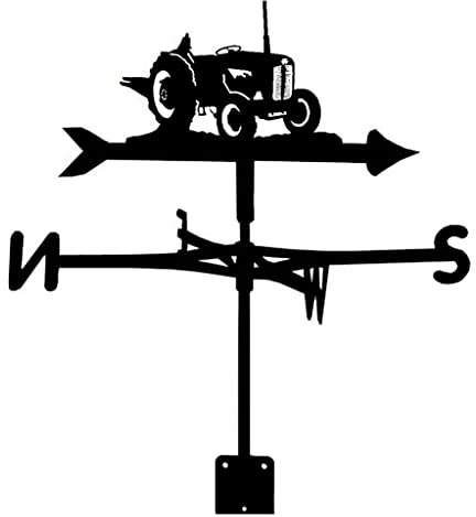 wetterhahn metall für garten Wetterfahne aus Metal Traktor Weathervanes Metall Sprühfarbe Art Deco Accessoires Windrichtung Indikator for Dachgarten Terrasse Hochzeitsschalen Scheunen einfach Gebrauch