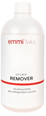 Emmi Nail Lack/UV-Lack Remover *Studioqualität* I Nagellackentferner zur schonenden Entfernung I Lack Entferner mit pflegendem Lanolin I 500ml