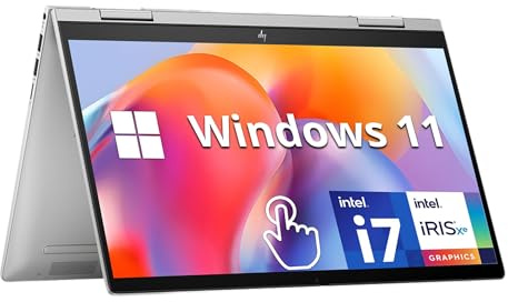 HP Envy x360 2-in-1 14 FHD Touchscreen Laptop, Intel i7-1355U, 16GB RAM, 1TB SSD, Backlit Keyboard, 5MP Camera, Fingerprint Reader, Wi-Fi 6E, Win 11, Silver