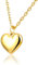 MILAKOO Collana D'Oro per le Donne Dainty Cuore Medaglione Amore Charms Collana A Catena in Acciaio Inox