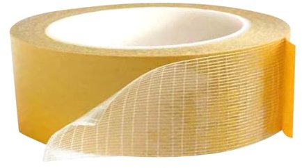 higyee Nastro Biadesivo in Rete Trasparente, Nastri in Fibra biadesivi Nastro Resistente all'Acqua, Nastri Trasparenti per stuoie, tappetini scenici, Moquette, Coperte, Poster, Decorazioni