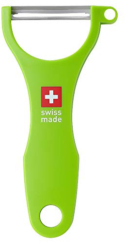 Ftmeslty Original Swiss Made Peeler Vegetable&Fruits stainless steel blade Peeler for kitchen (GREEN-Tough skin Peeler)