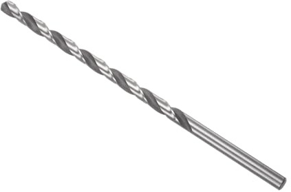 CoCud Barrenas de Acero de Alta Velocidad 6542 D 8.2mm y L 200mm | Barrena Helicoidal Recta Extra Largas Recubrimiento de Óxido Negro, Para Metal