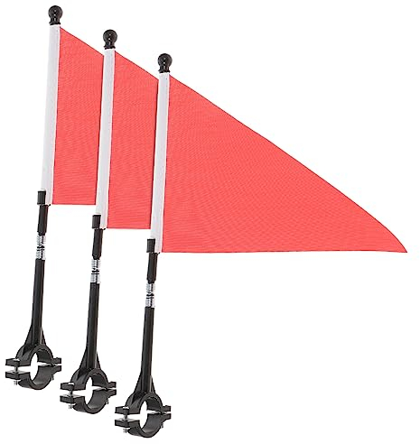 WOONEKY 3sätze Sicherheitsflaggen Für Kinderfahrräder Reflektierende Fahrradflagge Für Handlebars Hochsichtbar Für Radfahren Und Scooter Mädchen Fahrradzubehör