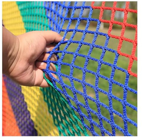ZLRBN Schutznetz Kinder, Outdoor-Kletternetz für Kinder, Gartenzaun-Schutznetz, Balkontreppen-Spielplatz-Schutznetz für Den Innenbereich (4x8m/13x26ft)