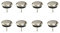 Kit de 8 piezas deslizantes protectores de fieltro para debajo de la silla de metal y plástico con clavo – Protección higiénica y deslizamiento fluido para muebles – Fácil de montar (Ø 18 mm)