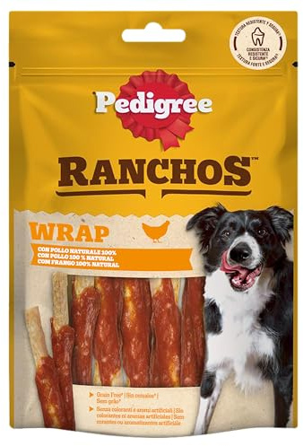 Pedigree Ranchos Wrap, 8 confezioni da 60gr