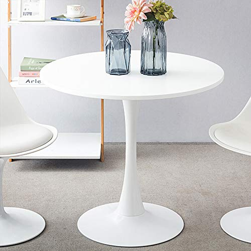 Panana Round Dining Table,Modern Pedestal Dining Table, Leisure Table, Living Room Table (Round Base, 60cm Round)