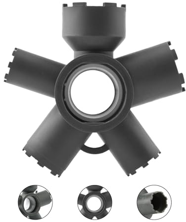 Gosknor 10 in 1 Faucet Aerator Removal Key - Hidden Threaded Sink Tool With Housing for Cut Edge and Round