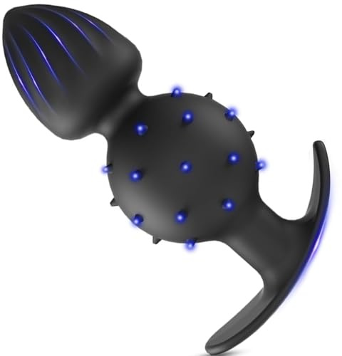 MACQIU Perles Anale avec 2 Boules, Plug Anal Silicone, anale plug anal femme gode anale, Sex Toy Plug Anal Butt Plug, Chapelet Anal- Perle Anal - Boule Anal (M)