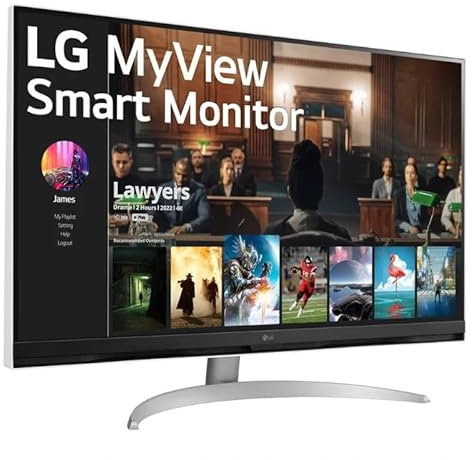 Monitor 32 Smart 4K, 2xHDMI, USB-C, Ideal para Entretenimiento, diseño gráfico y Trabajo multitarea.