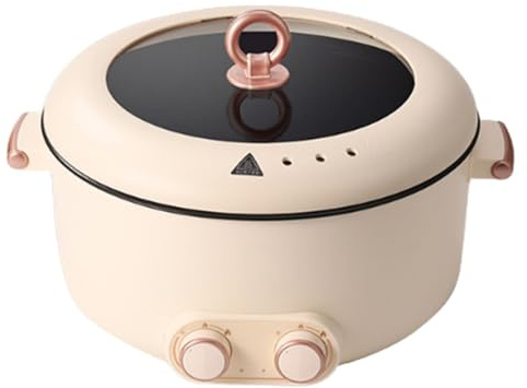 SAYEYBU Olla Caliente Estilo Chino, Olla Caliente Multifuncional Integrada 5/6 litros para Hogar, Olla Arrocera Integrada para Comidas Familiares y Reuniones 2 a 6 Personas,5L
