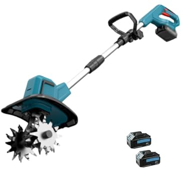 ZHJOPP Motoculteur de Jardin électrique avec Longueur réglable et réduction du Bruit intégrée, motoculteur Portable pour Le Travail du Sol de la pelouse