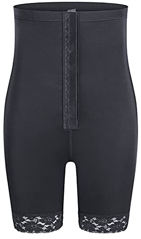 ZUOZUIYQ Shapewear för kvinnor Hög midja kroppsformande korta magkontrolltrosor Sexigare (Färg: Svart, Storlek: XXL)