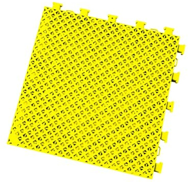 Plaque for La Décoration De Clôture De Balcon, Dalles De Sol Modulaires, Tapis De Drainage Plastique Résistant À Usure Tuiles Emboîtables, Protection Anti-Chute Et Antivol(Yellow,3 PCS)