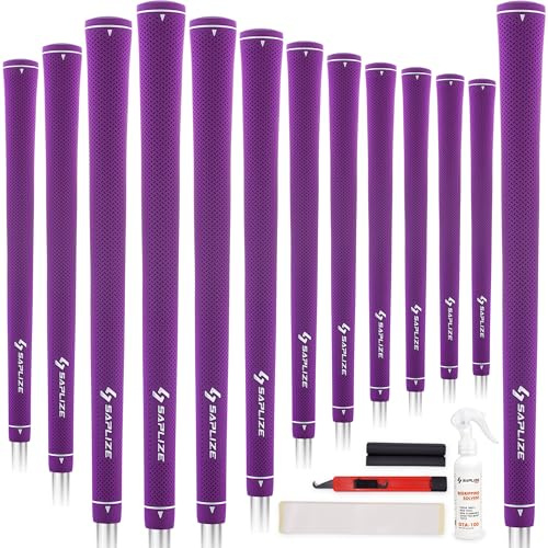 SAPLIZE G30 Candy Series Women's Exclusive Golf Grips, 13 Pack Soft Rubber Golf Club Grips with Optimized Taper Design, Comfortable & Shock-Absorbing