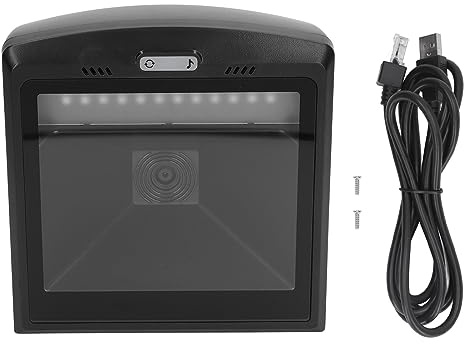 Handsfree streckkodsläsare Stor skärm Desktop Automatisk 2D QR streckkodsläsare för betalning QR-kodskanner för stormarknader Gallerior Bokhandlar Apotek Bibliotek Presentbutiker
