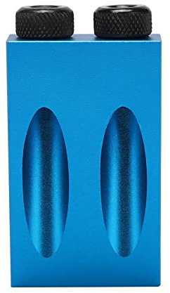 Generic 15° Pocket Hole Drilling Kit Högkvalitativ Träbearbetning Snedborrguide för Träskivor, Aluminiumlegering, 14 St för Fogning Av Möbler Gör-det-själv-entusiaster