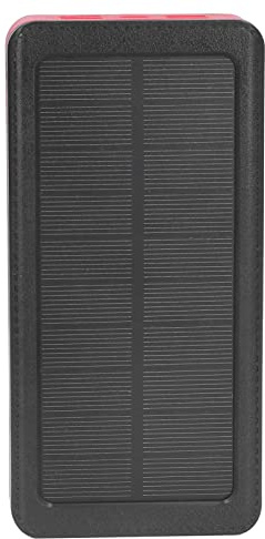 FTVOGUE Solar Power Bank, Caricabatterie Portatile Ad Alta capacità da 30000 MAh con 32 Luci LED e 4 Porte USB per Uso Esterno Ed Emergenza