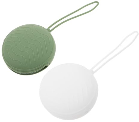 Porte-tétine en Silicone pour Garçon et Filles, Lot de 2, Pochette Zippée | Format Compact et Léger, pour Pièces et Petits Objets, Usage Quotidien et Voyage