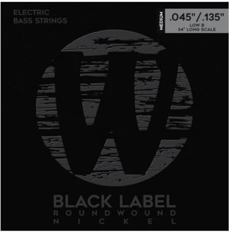 Warwick Black Label Stainless Medium 5-String Bass Strings