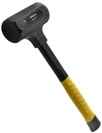 Big Horn 19099 48 Oz Dead Blow Hammer, Non Marring Polymer Head, Steel Shot Filled Core, Anti Slip Grip