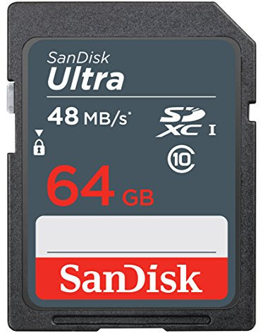 Sandisk 64GB Ultra SDXC Memory Card For Canon EOS 550D Camera