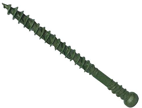 ForgeFast Reduced Head Decking Screws | 4.5 x 60mm | Green Elementech 2000 | Tub 500