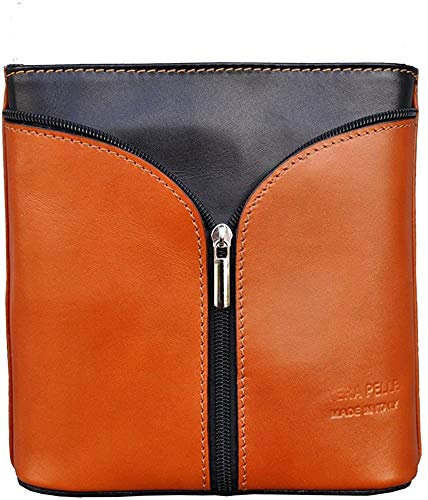 Alpin-Trachten Damen Handtasche Echt Leder Braun/Schwarz -279
