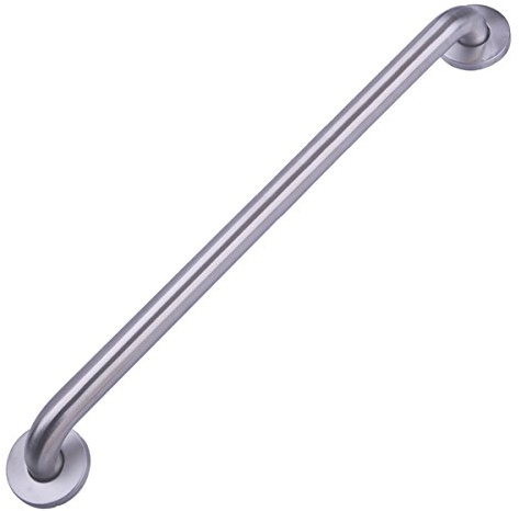 Amazon Basics Bathroom Safety Handicap Grab Bar, 36 Inch Length, 1.25 Inch Diameter, 500LBs Capacity, ADA Compliant, Stainless Steel