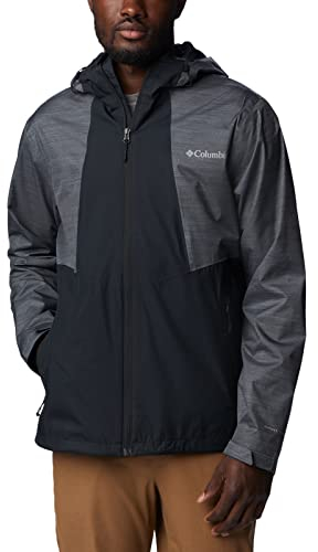 Columbia 192660970561 Wasserdicht Regenjacke, Schwarz, Graphite Heather, M