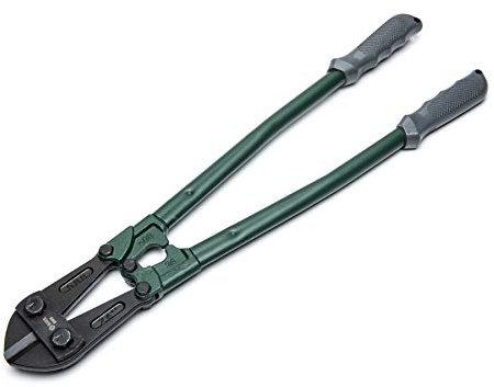 SATA Robuster Bolzenschneider ST93505U mit legierten Stahlbacken, einem mittig geschnittenen Backen-Stil und grünen, ergonomischen, rutschfesten Griffen, 61 cm