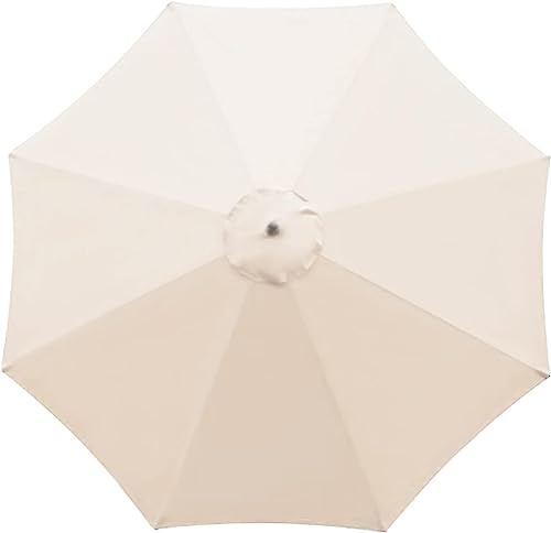 Earnmore Sonnenschirm-Ersatztuch (2m/3m) Regenschirm-Ersatzdach für 6 Arme/8 Arme, Sonnenschirm-Ersatzstoff Schirmabdeckung, für Terrasse Hinterhof Pool Freitragender Sonnenschirm