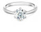 Springlight ✦ Geschenke für Frauen S925 Sterling Silber Moissanit-Diamant Ringe 0,5 ct/1 ct/2 ct D Farbe VVS1 Reinheit Runder Moissanite Verlobungs Ringe Hochzeitsgeschenk. (1CT, 54(17 1/4))