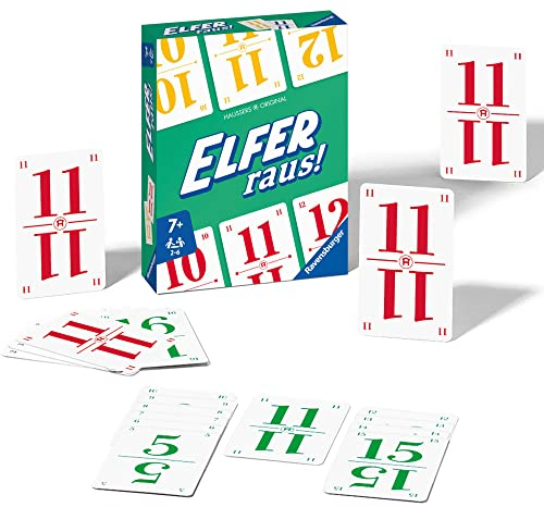 Ravensburger Elfer Raus! Der Klassiker, Kartenspiel für 2-6 Spieler, Spiel ab 7 Jahren für Kinder und Erwachsene - Geburtstagsgeschenke