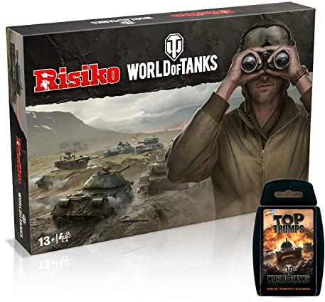 Risiko - World of Tanks + Top Trumps Strategiespiel Panzer Brettspiel