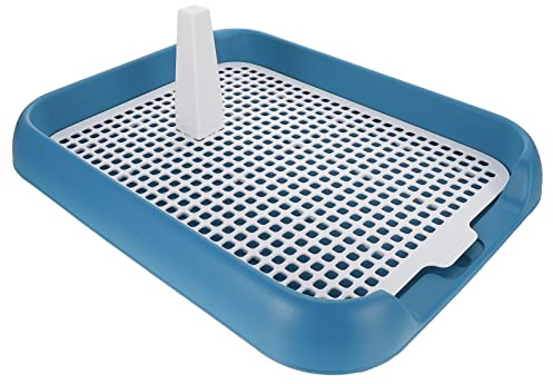 POPETPOP Lettiera per Cani Autopulente Lettiera per Cani Lettiere per Cani Mesh Pet Toilet Puppy Training Pad Holder Sit Pad Grid Dog Toilet Dog Pee Train Toilet Pet Lettiera WC per Cani