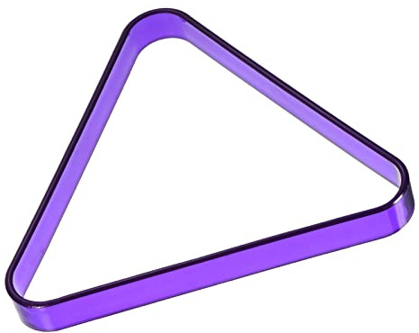 PATIKIL Billar Triangular Estante, Plástico Billar 8-Bola Triangular Estante Billar Mesa Accesorio para 2-1/4 Pulgadas Piscina Bolas, Púrpura